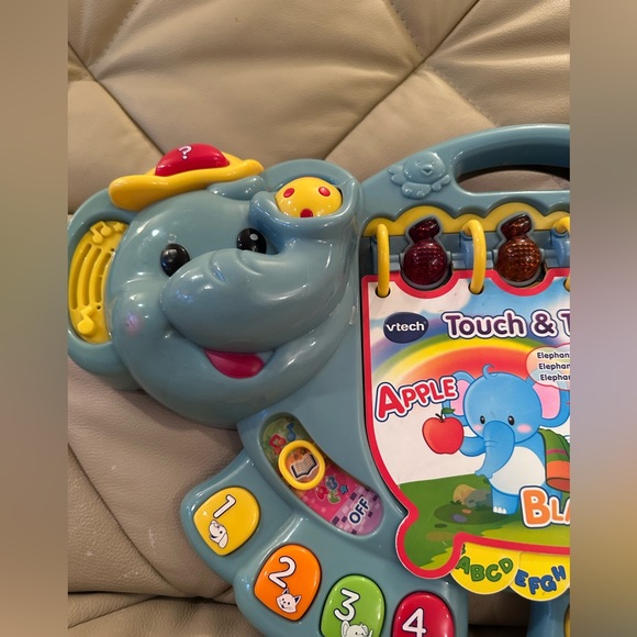 Vtech Touch and Teach Elephant Learning Educational Toy Numbers Alphabet Songs - Picture 5 of 11